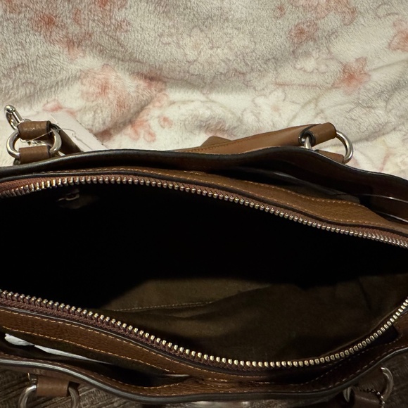 NWT Coach Remi Satchel Saddle Brown - Picture 7 of 9